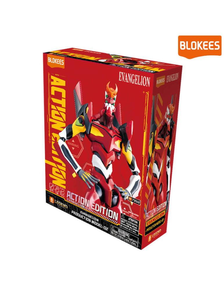 Neon Genesis Evangelion Blokees Ultra Action Model Kit Legacy Edition Eva Unit 02