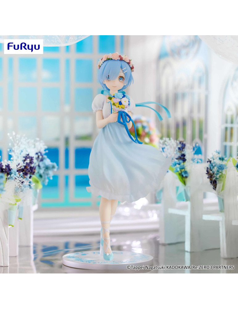 Re Zero Starting Life in Another World Figurine Trio-Try-iT Rem Bridesmaid 21 cm