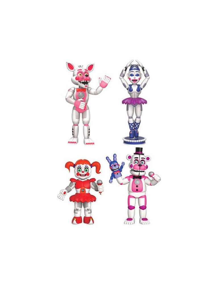 Five Nights at Freddy's pack 4 figurines Sister Location 5 cm ( emballage endommagé )