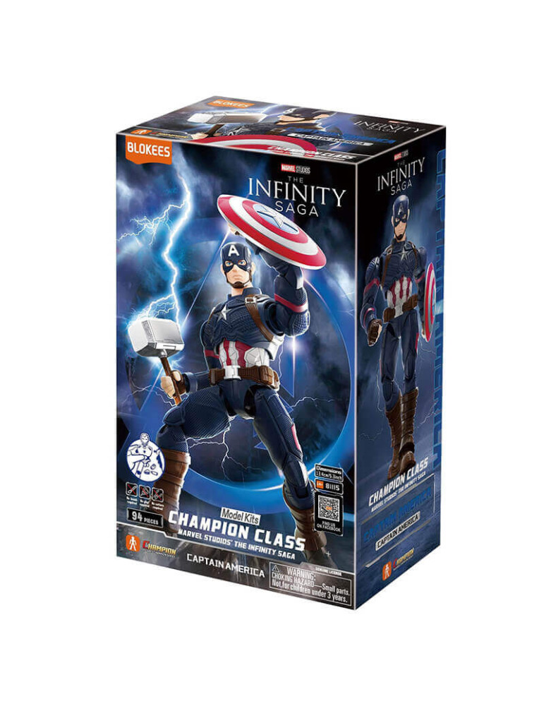 Marvel Heros Model Kit Blokees Champion Class 03 Captain America