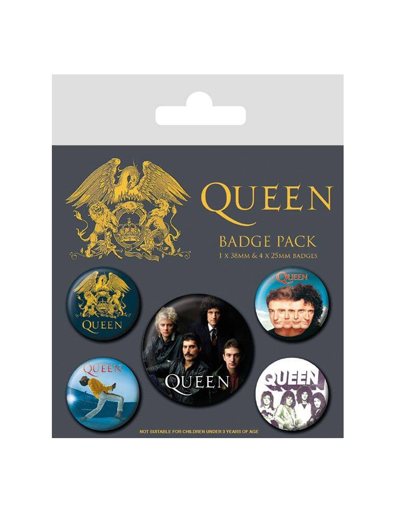 Queen pack 5 badges Classic
