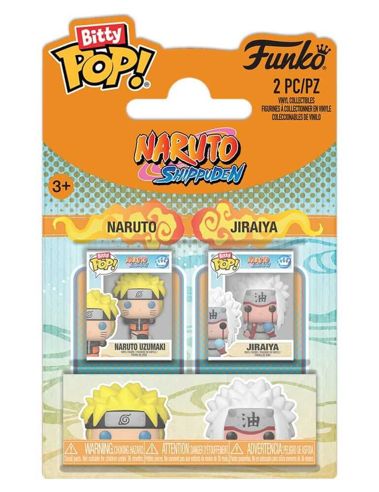 Naruto pack 2 Bitty POP! Vinyl figurines Naruto & Jiraiya 2.50 cm