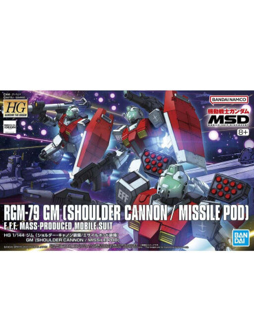 HG - RGM-79 Gm Shoulder Cannon / Missile Pod