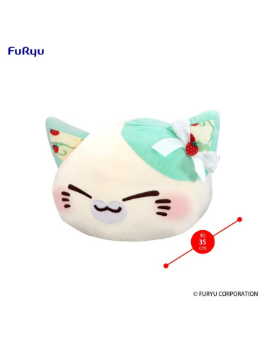 Nemuneko Cat peluche Sweet Big Plush Mint Green 35 cm