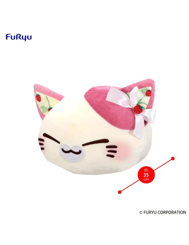 Nemuneko Cat peluche Sweet Big Plush Berry Pink 35 cm