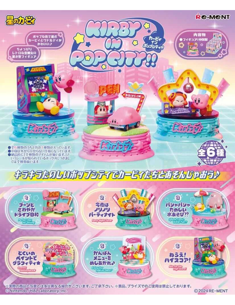 Kirby assortiment figurines Kirby in Pop City Blind Box