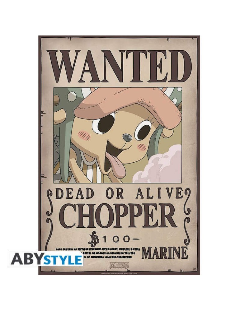 ONE PIECE - Poster "Wanted Chopper New" (52x38)