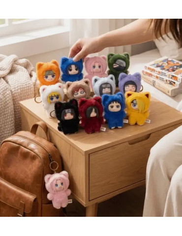NARUTO SHIPPUDEN - 2 Plushes Dolls Keychains EAKI Kitttenland Blind Boxes