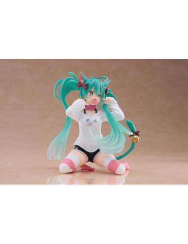 Hatsune Miku Figurine Desktop Cute Hatsune Miku Cat Ear T-Shirt Ver 13 cm