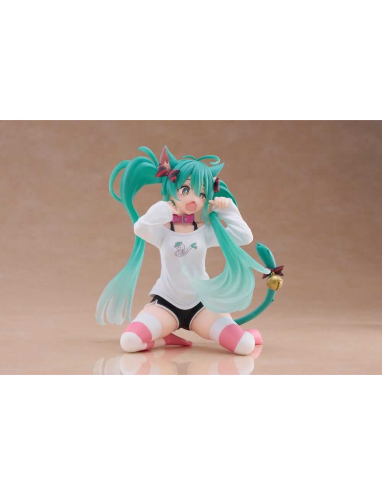 Hatsune Miku Figurine Desktop Cute Hatsune Miku Cat Ear T-Shirt Ver 13 cm
