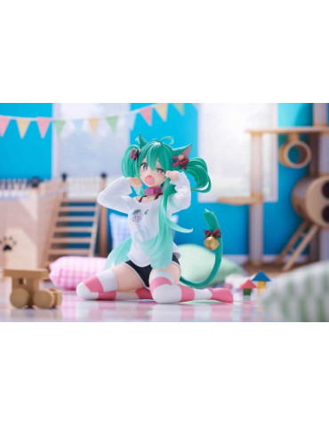 Hatsune Miku Figurine Desktop Cute Hatsune Miku Cat Ear T-Shirt Ver 13 cm