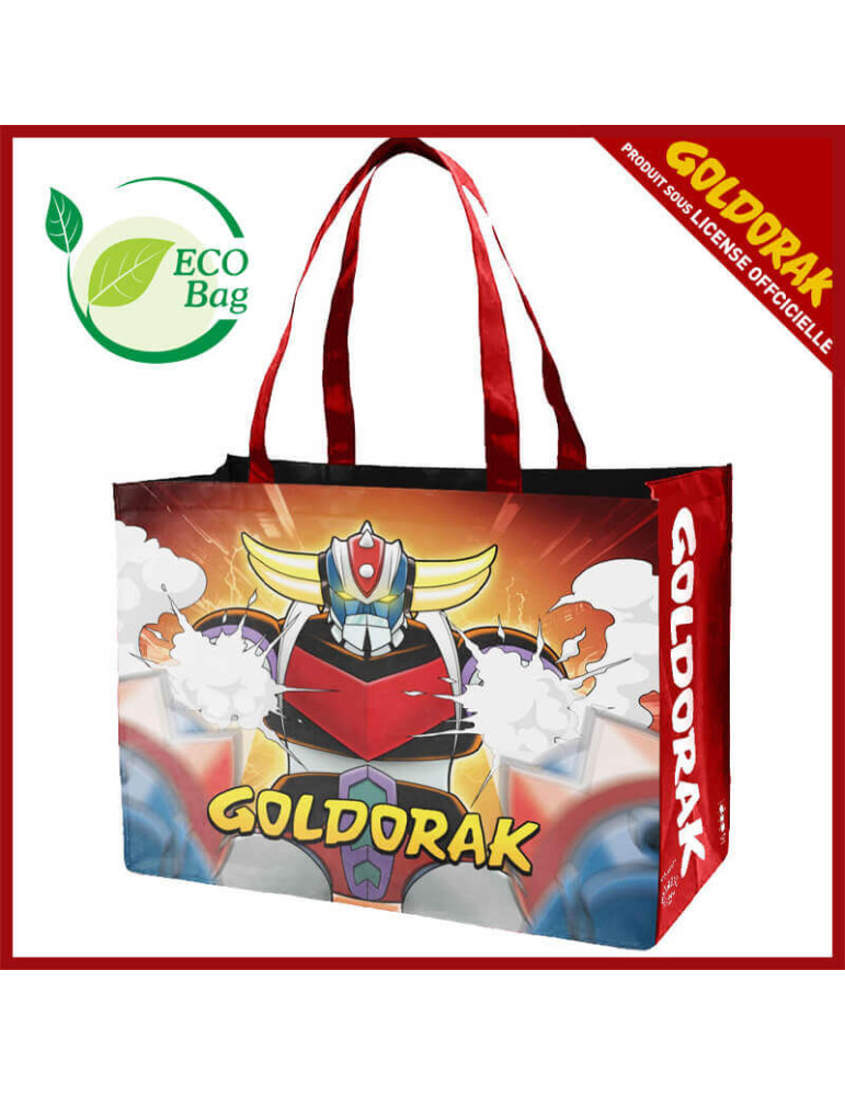 Goldorak Sac Cabas Reutilisables Eco Bag Fulgoropoing 50 x 40 x 20 cm