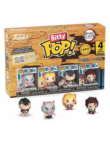 Demon Slayer pack 4 figurines Bitty POP! Vinyl Inosuke 2,5 cm