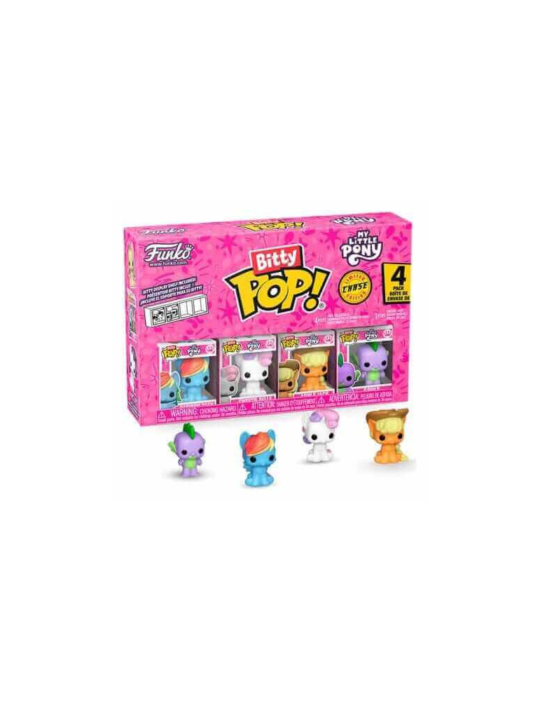 My Little Pony pack 4 figurines Bitty POP! Vinyl Serie C 2,50 cm