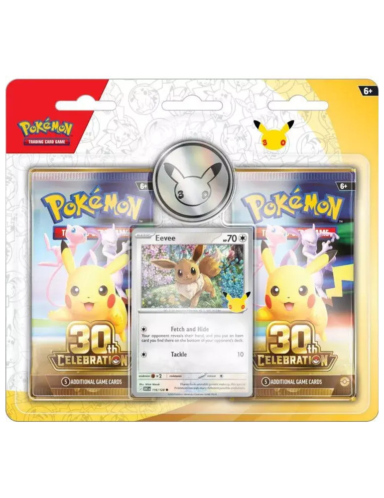 Pokémon pack 2 Blister Boosters 30th Celebration - Eevee ( English Éditon )