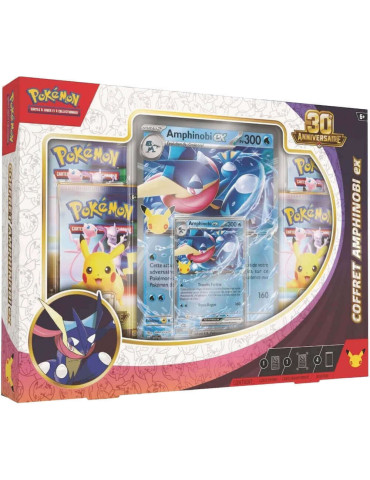 Pokémon - Coffret 4 Boosters - 30e Anniversaire : Amphinobi EX ( Version Française )