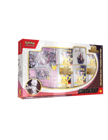 Pokémon · 30e Anniversaire - Coffret Figurine Mewtwo - FR