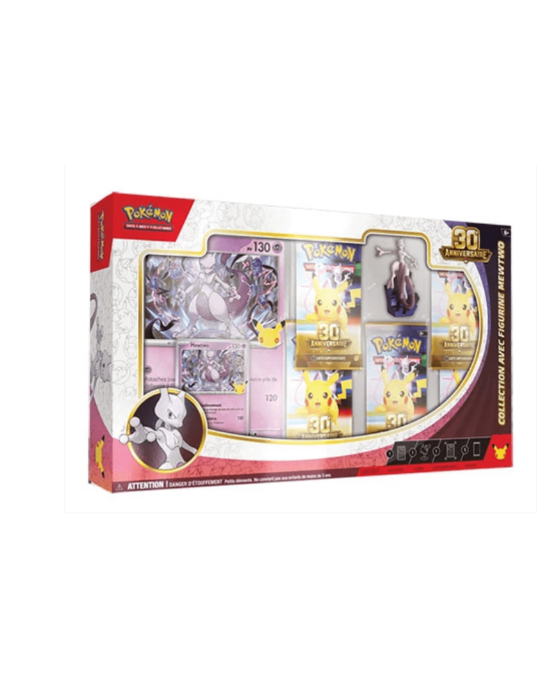 Pokémon · 30e Anniversaire - Coffret Figurine Mewtwo - FR