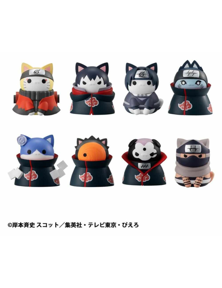 Naruto Shippuden Mega Cat Project figurines 3 cm Nyaruto! Defense Battle of Village of Konoha Ver Blind Box